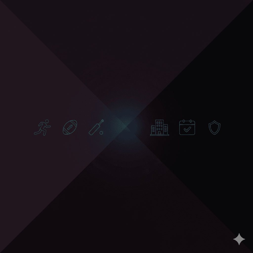 Team of players on the field